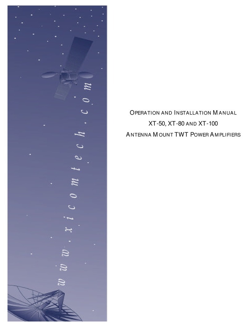 Xicom XT-50 Operation & installation manual