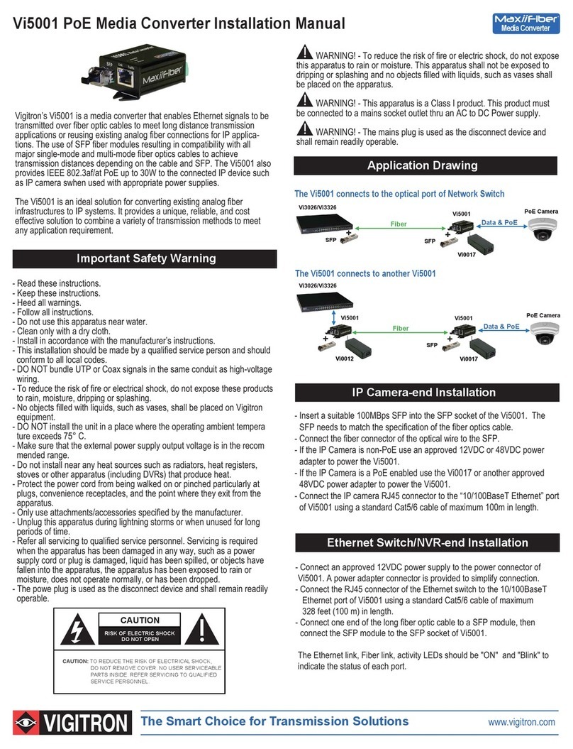 Vigitron Vi5001 installation manual