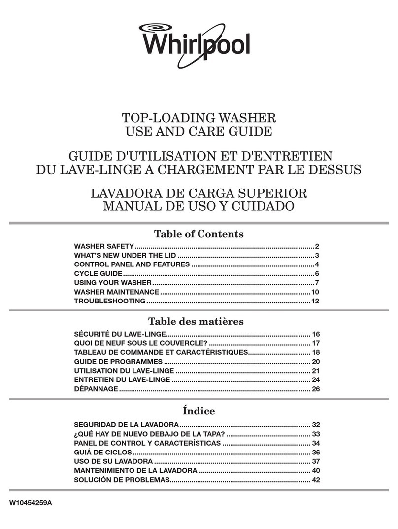 Whirlpool 4GWTW4740 Use and care guide