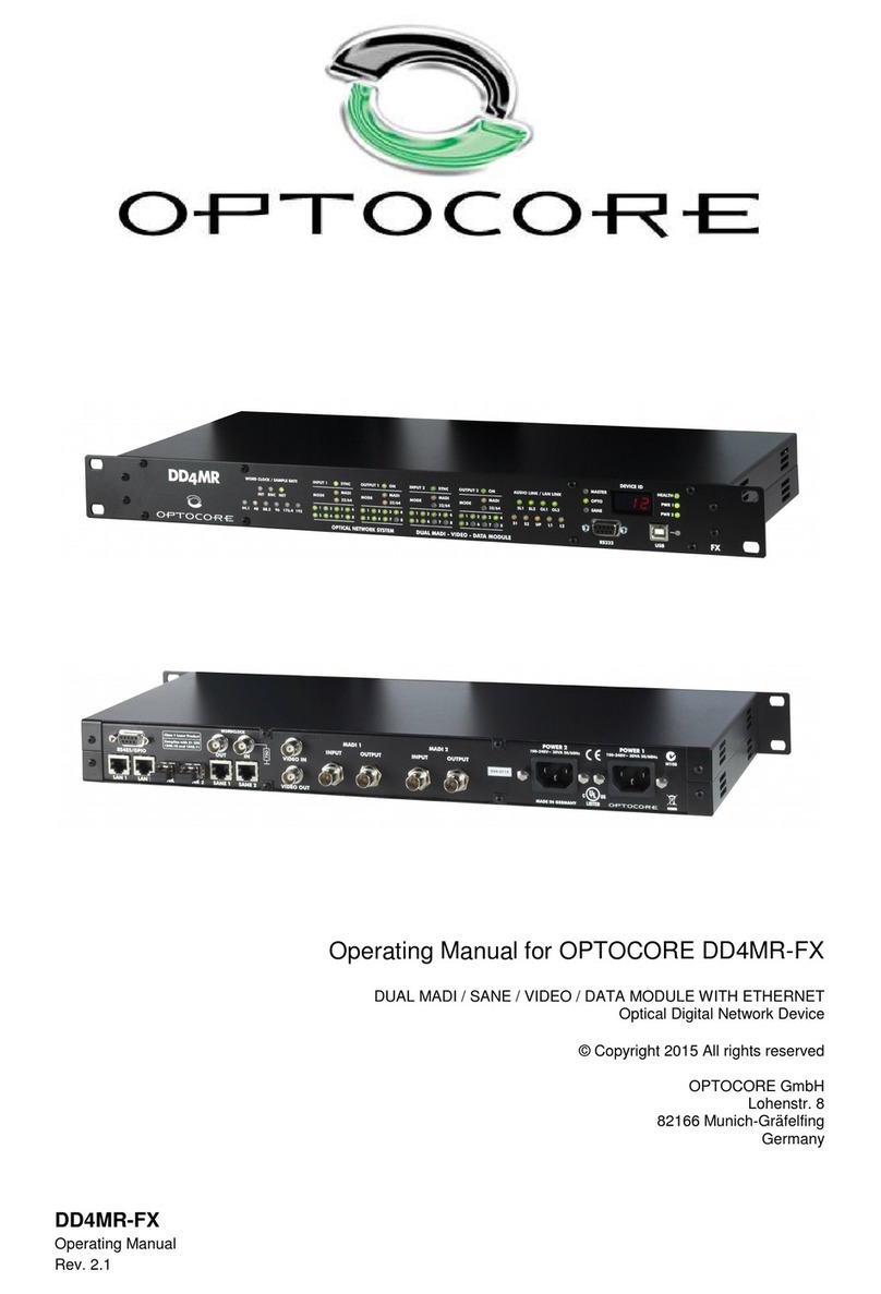 Optocore DD4MR-FX operating manual