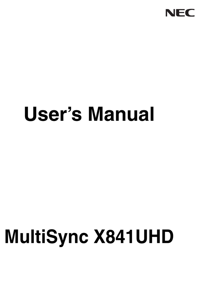 NEC MultiSync X841UHD User manual