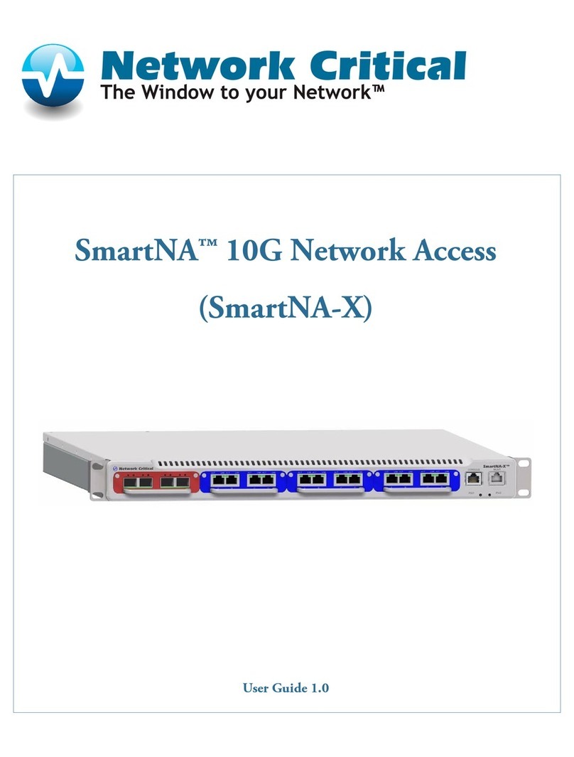 Network Critical SmartNA-X user manual