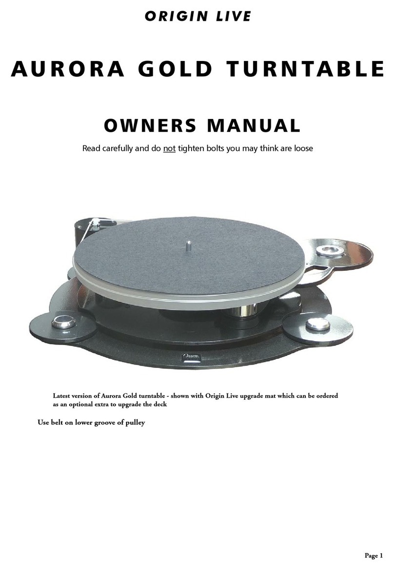 Origin live AURORA GOLD User manual