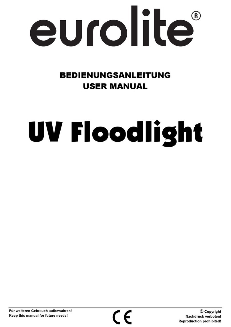 EuroLite UV Floodlight User manual