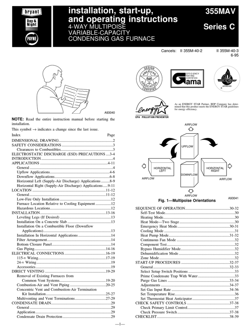 Bryant 355MAV C Series Instructions and recipes