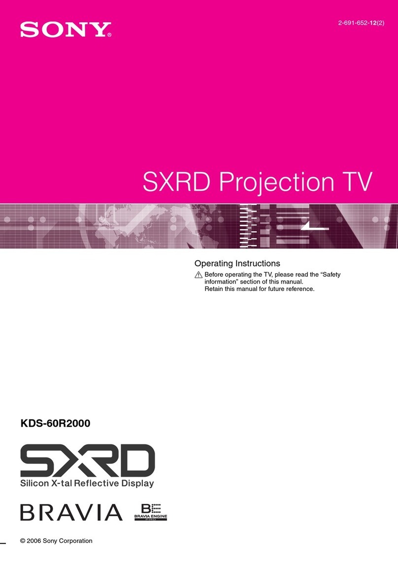 Sony Bravia KDS-60R2000 User manual