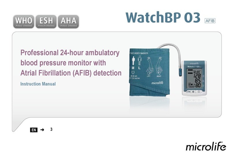 Microlife WatchBP O3 User manual Microlife WatchBP O3 User manual