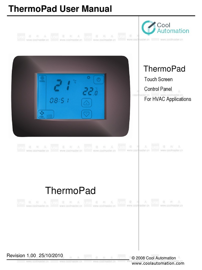 CoolAutomation ThermoPad user manual
