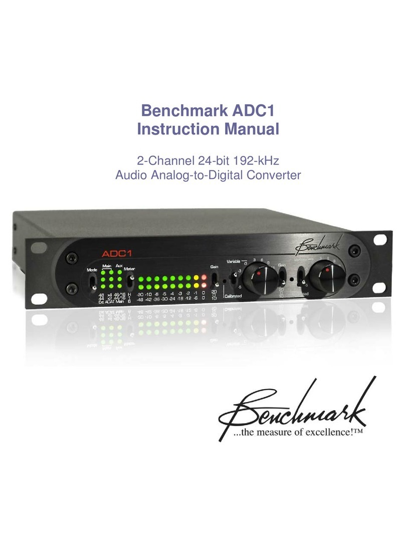 Benchmark ADC1 USB instruction manual