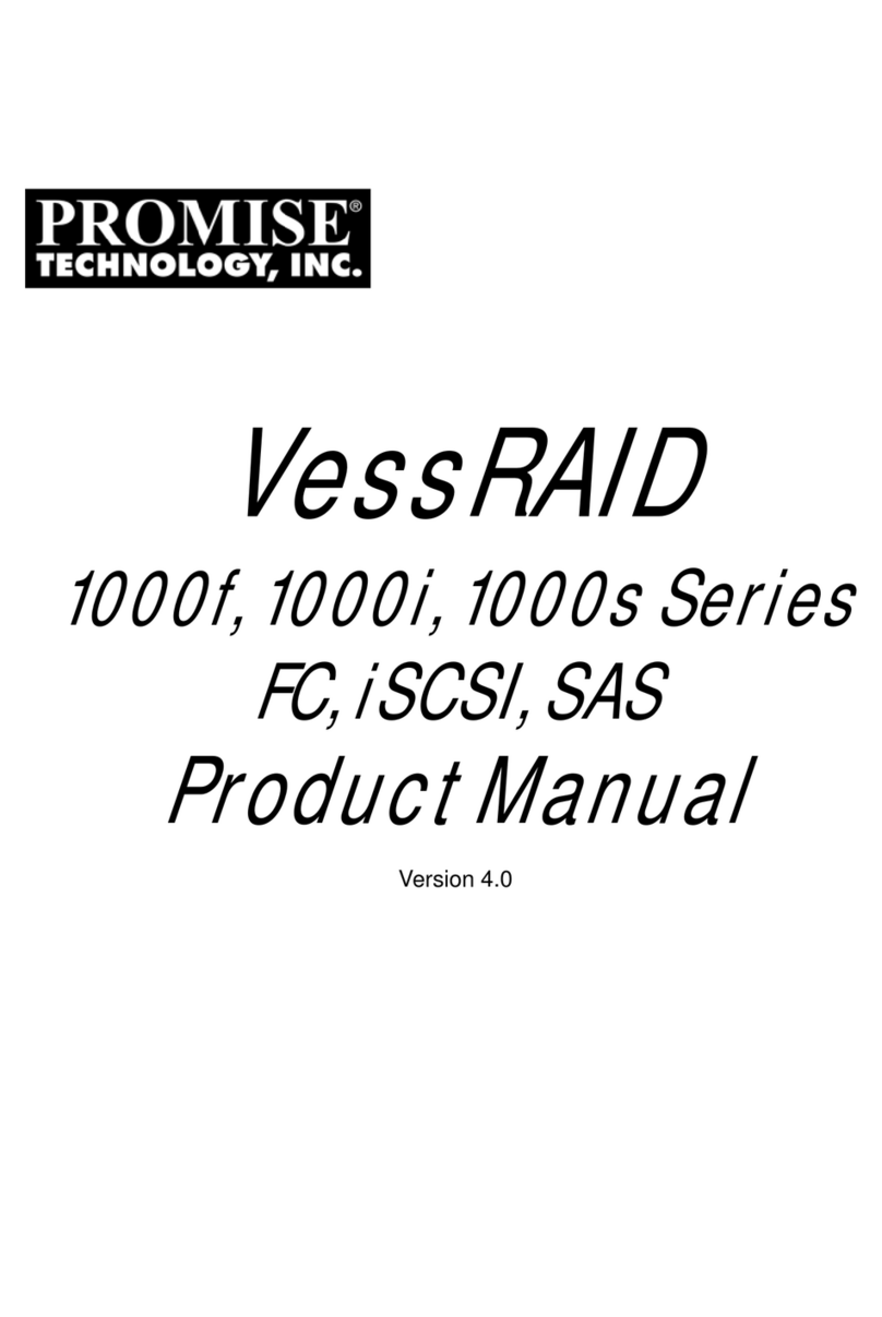 Promise VessRAID 1000f Series User manual Promise VessRAID 1000f Series User manual