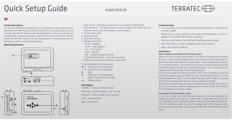 TerraTec Audio Rescue Quick setup guide