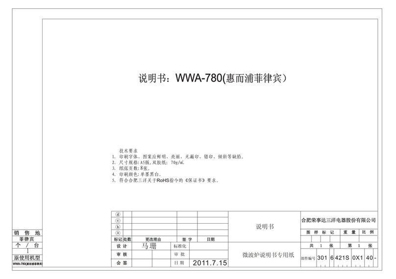 Whirlpool WMA-780 User manual