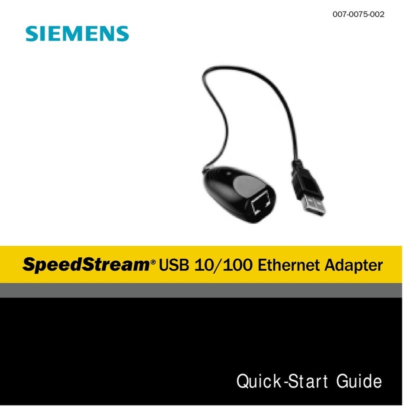 Siemens SpeedStream quick start guide