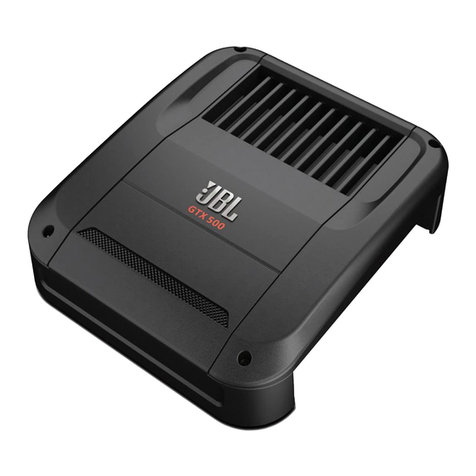 JBL GTX500 User manual