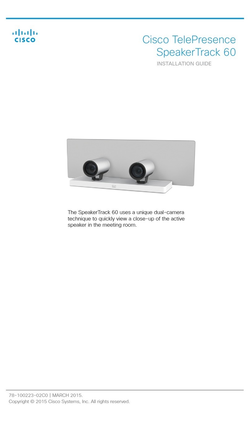 Cisco TelePresence SpeakerTrack 60 installation guide