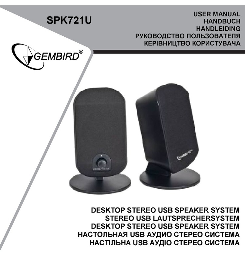 Gembird SPK721U User manual Gembird SPK721U User manual