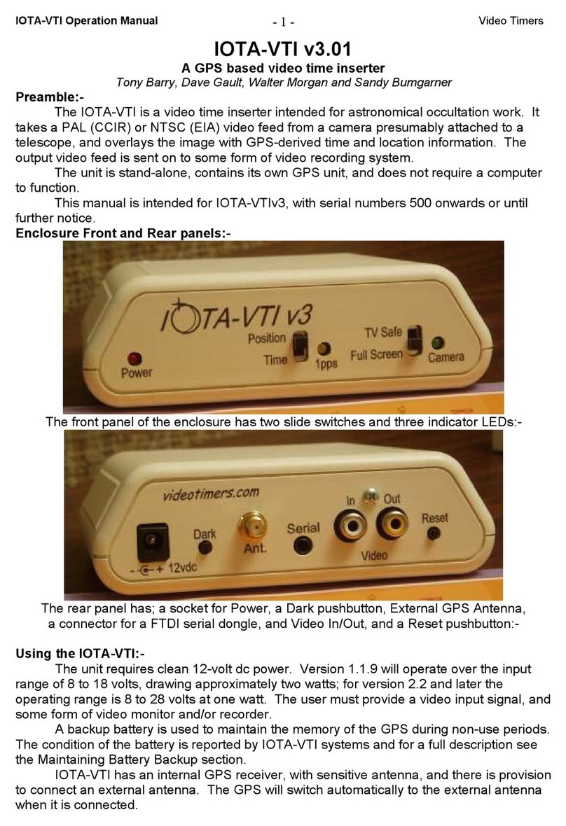 Video Timers IOTA-VTI Operation manual