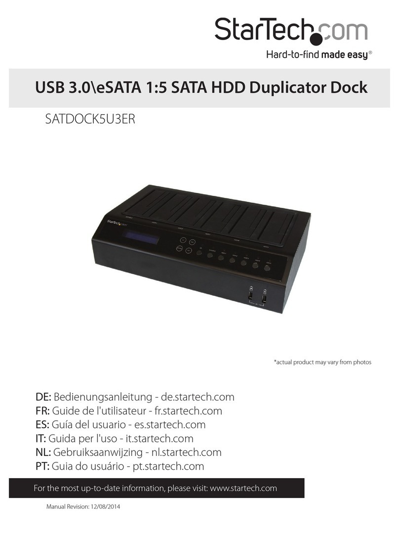 StarTech.com SATDOCK5U3ER User manual StarTech.com SATDOCK5U3ER User manual