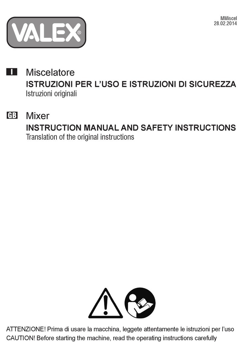 Valex MMiscel Instruction manual and safety instructions