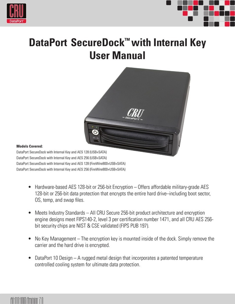 CRU Dataport DataPort SecureDock AES 128 user manual