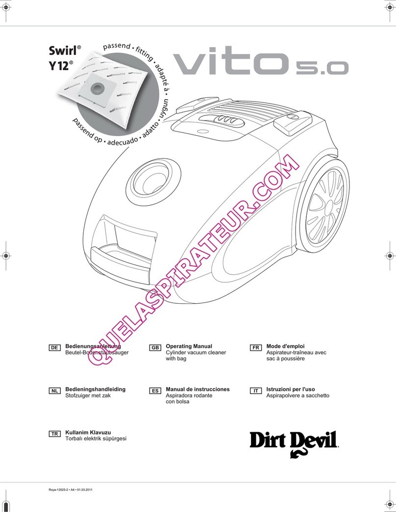 Dirt Devil vito 5.0 operating manual