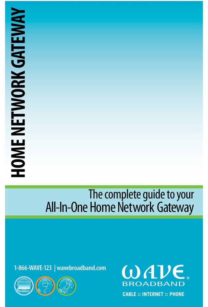 Wave Broadband Home Network Gateway User manual
