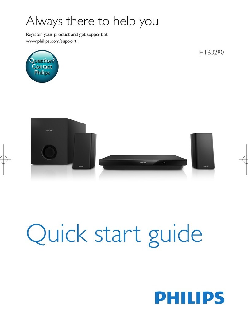 Philips HTB3280 quick start guide