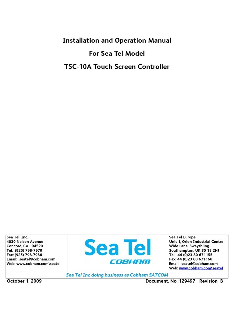 Sea Tel TSC-10A Installation and operation manual