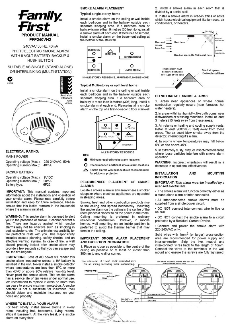 family first FFP240VH2 product manual