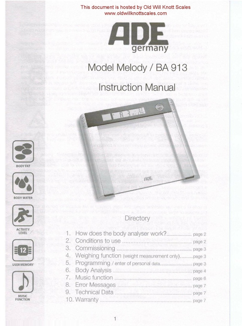 ADE SA 913 User manual