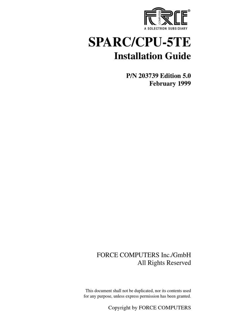 Force Computers SPARC/CPU-5TE installation guide