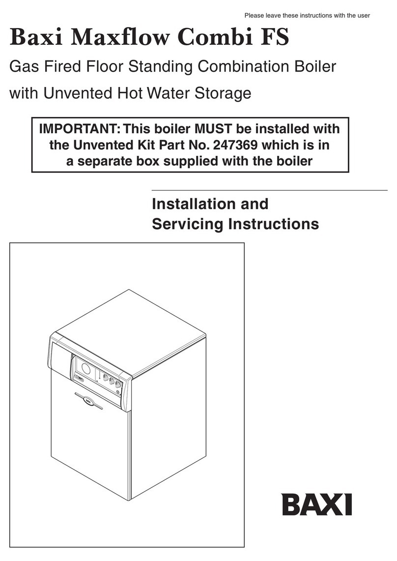 Baxi Maxflow Combi FS Installation and servicing instrucnion