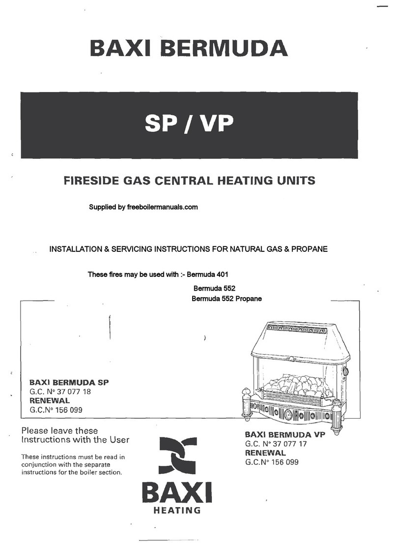 Baxi Bermuda SP Installation & servicing instructions