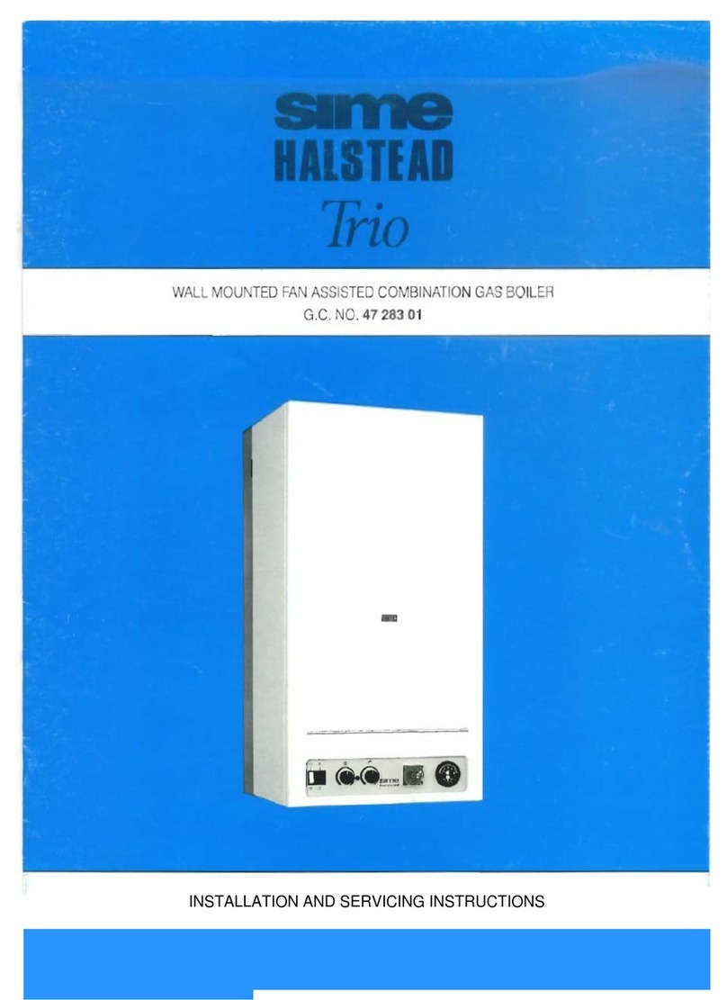 Sime Halstead Trio Combi 30/90 Installation and Servicing Manual