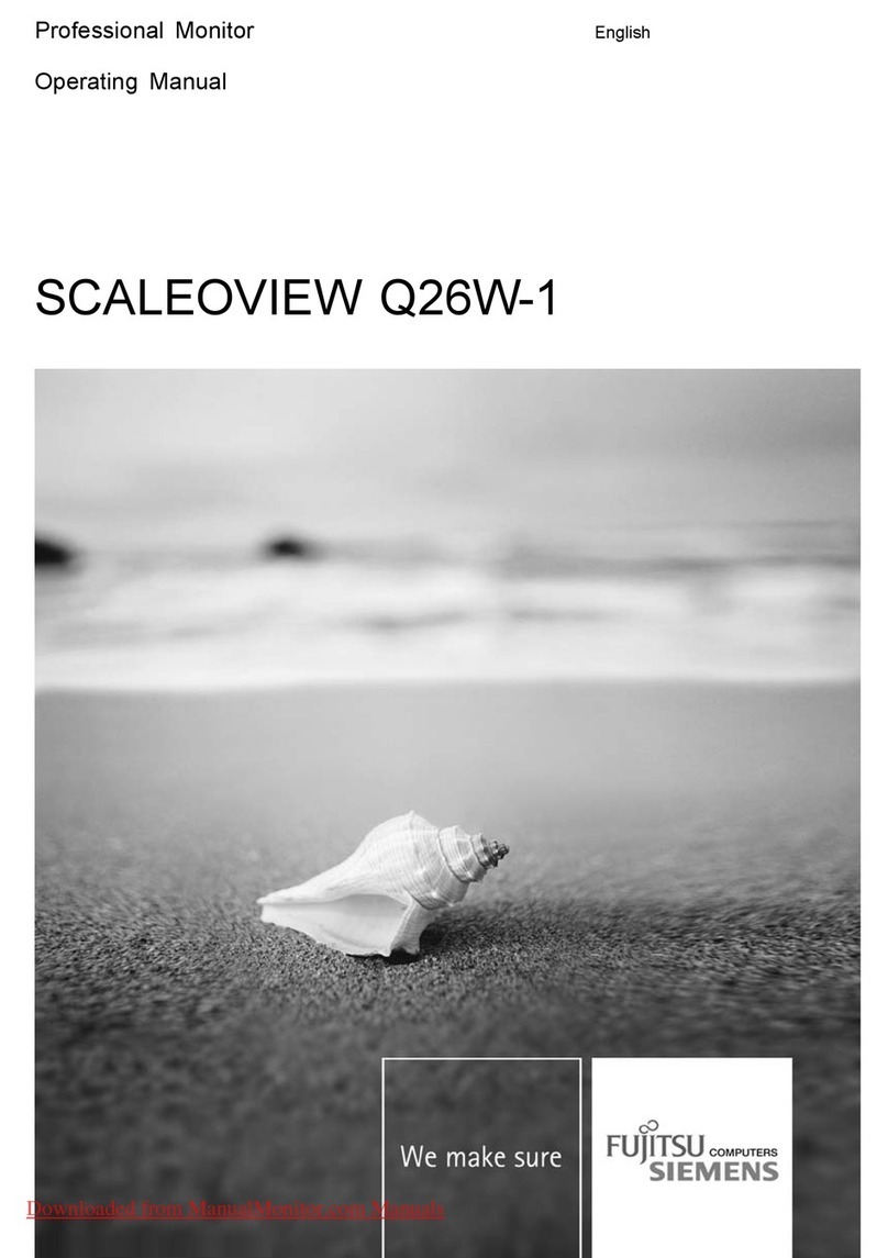 Fujitsu SCALEOVIEW Q26W-1 User manual