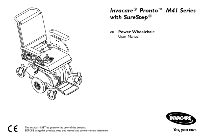 Invacare Pronto M41 User manual