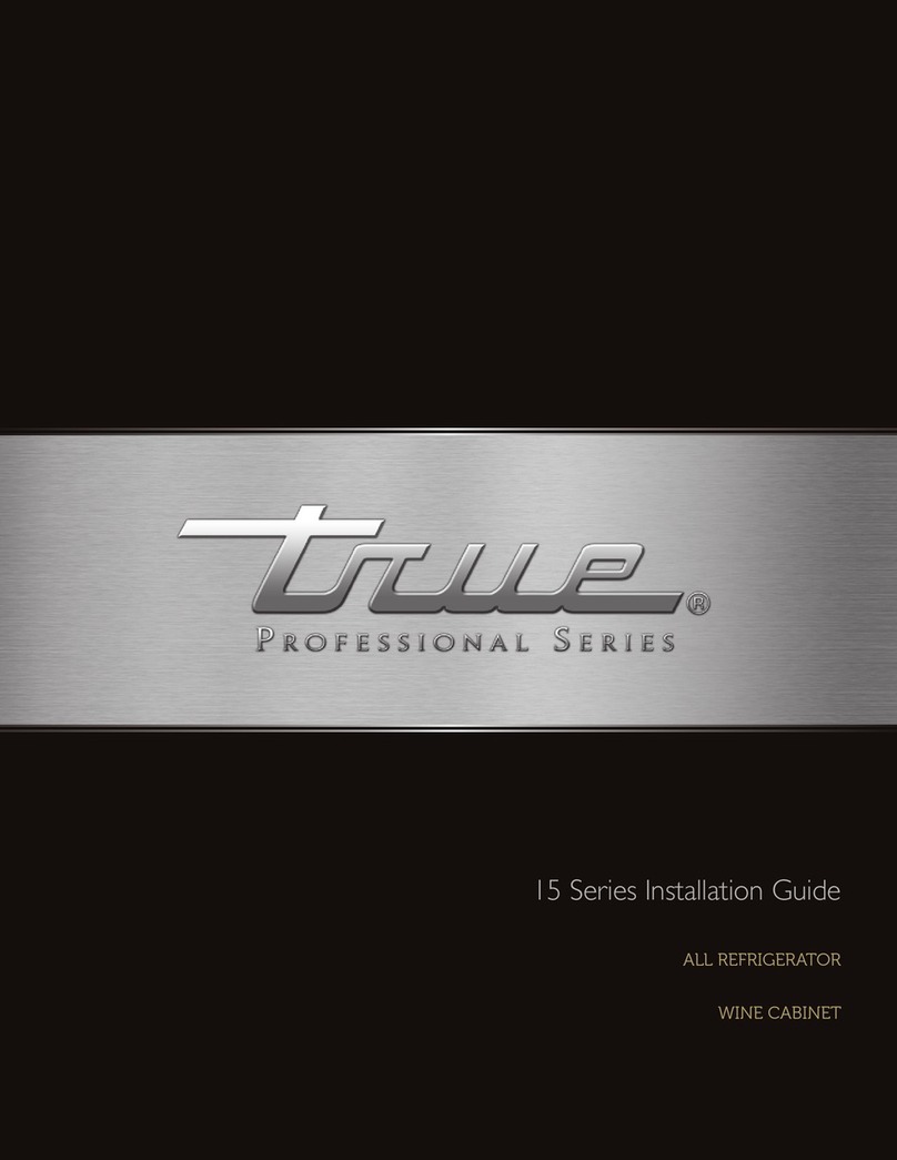 True TUR-15-L-SS-A User manual