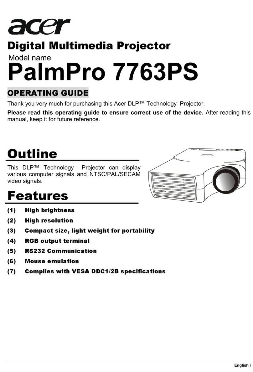 Acer PalmPro 7763PS User manual Acer PalmPro 7763PS User manual