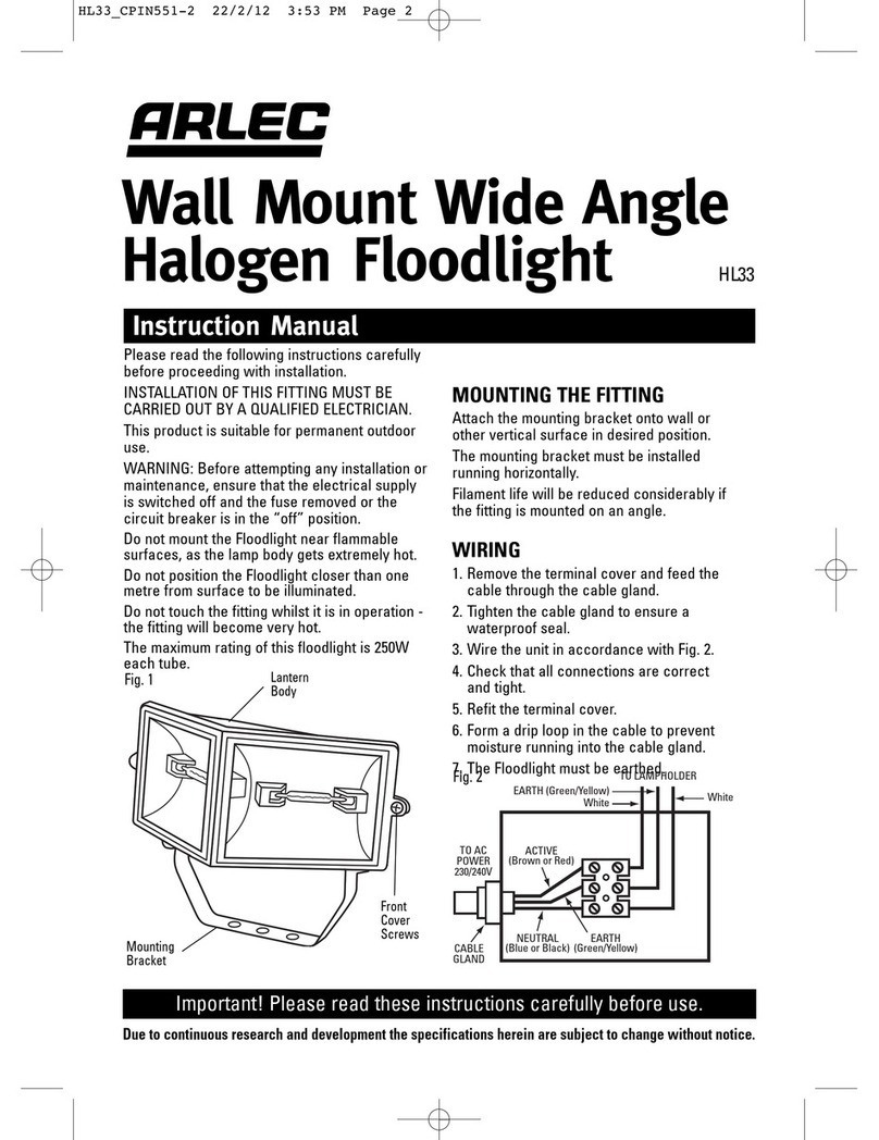 Arlec HL33 User manual
