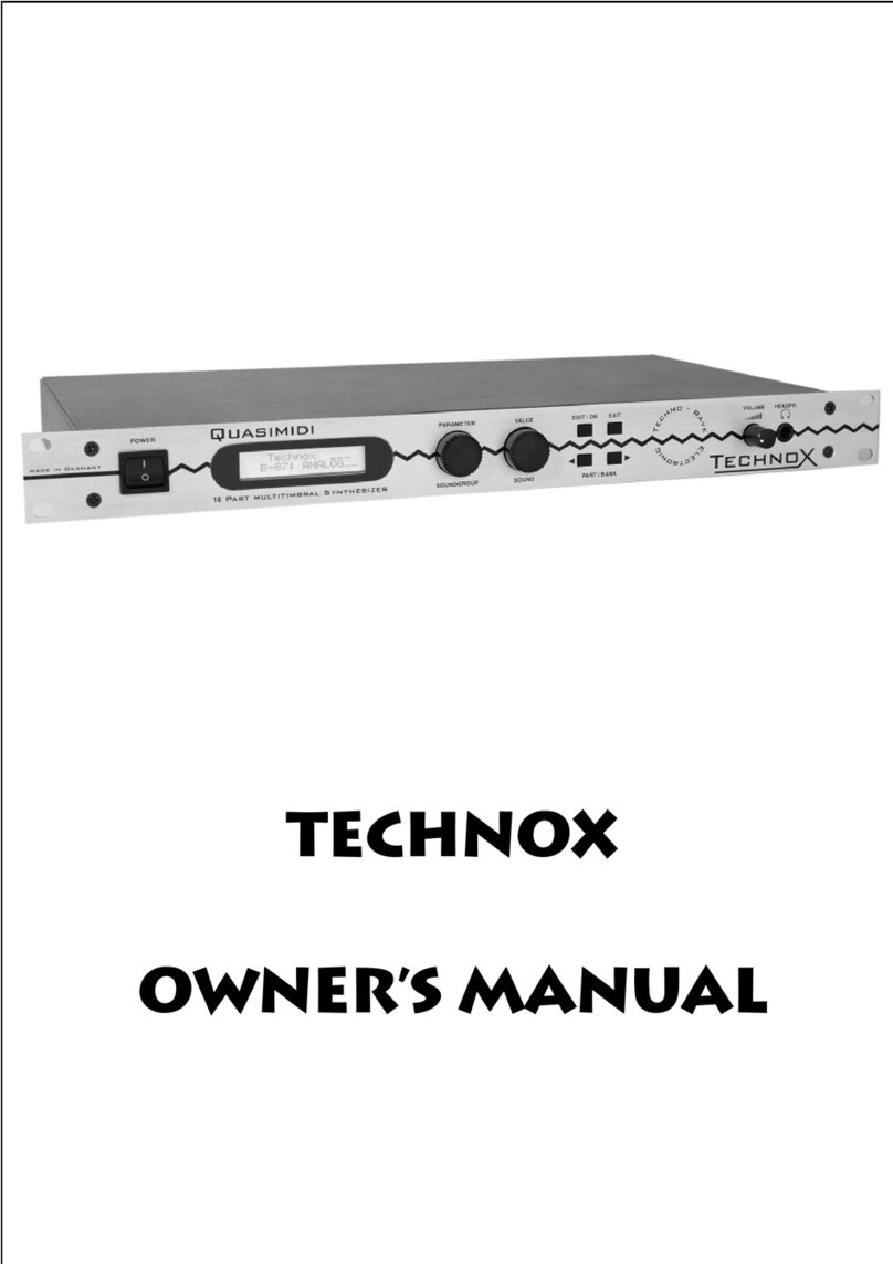 Quasimidi Technox owner's manual