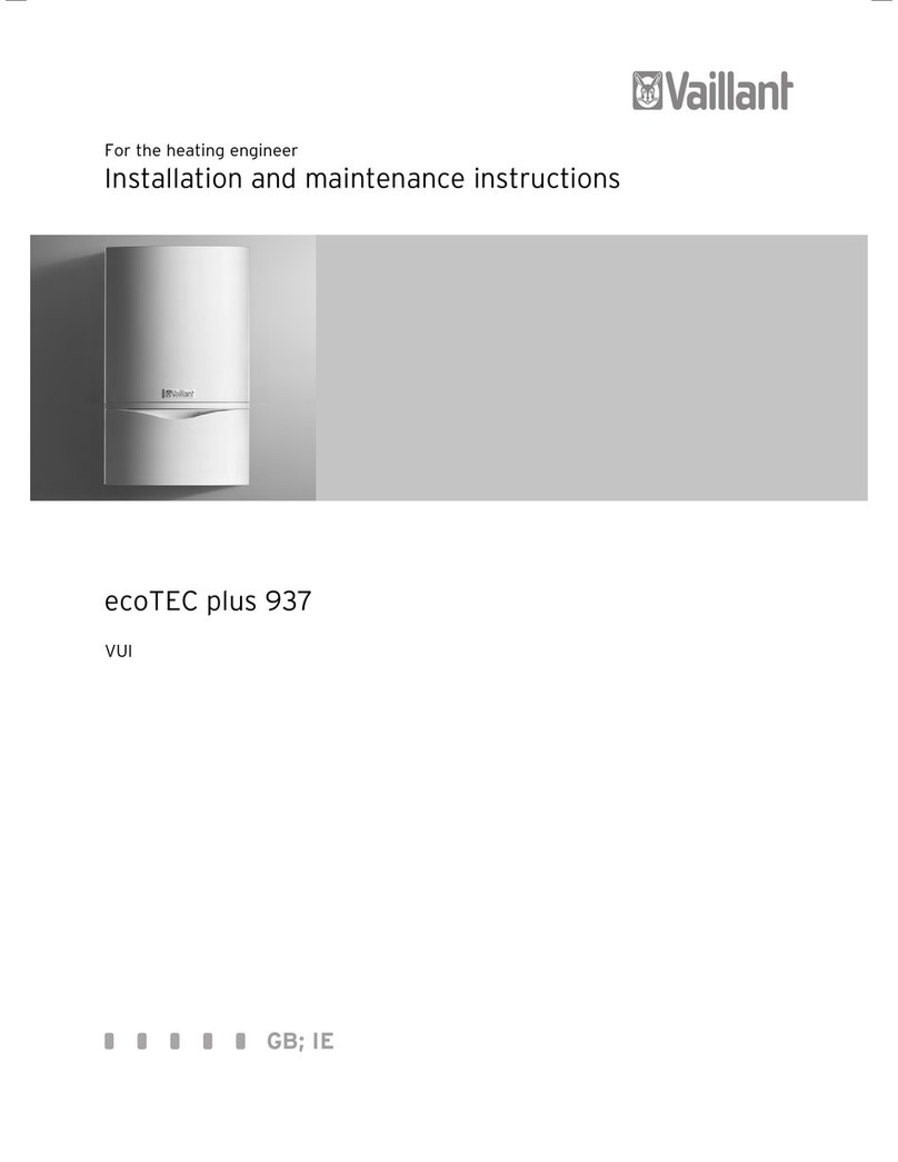 Vailant ecoTEC plus 937 Installation and maintenance instructions