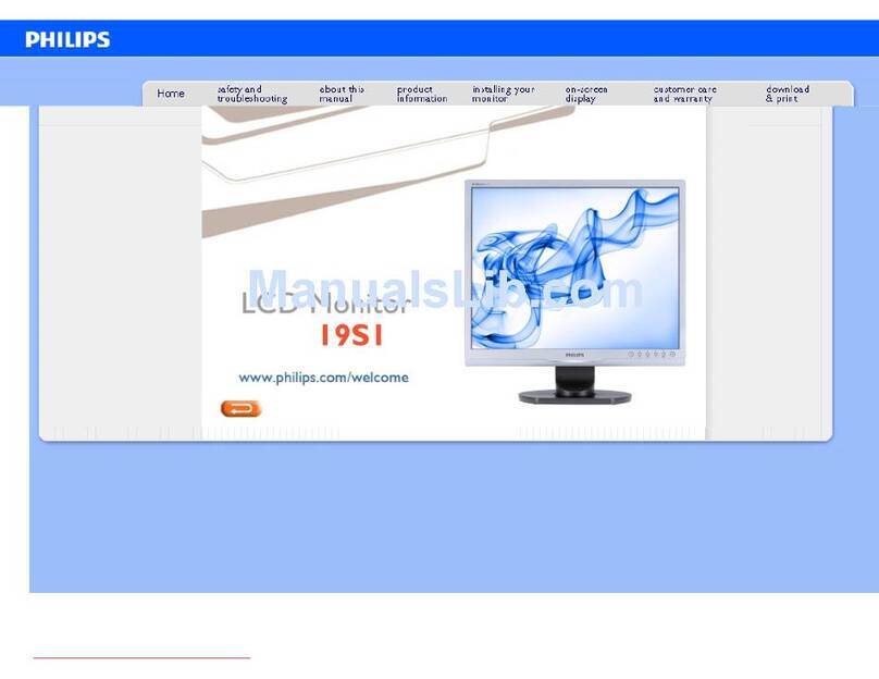 Philips 19S1 user manual