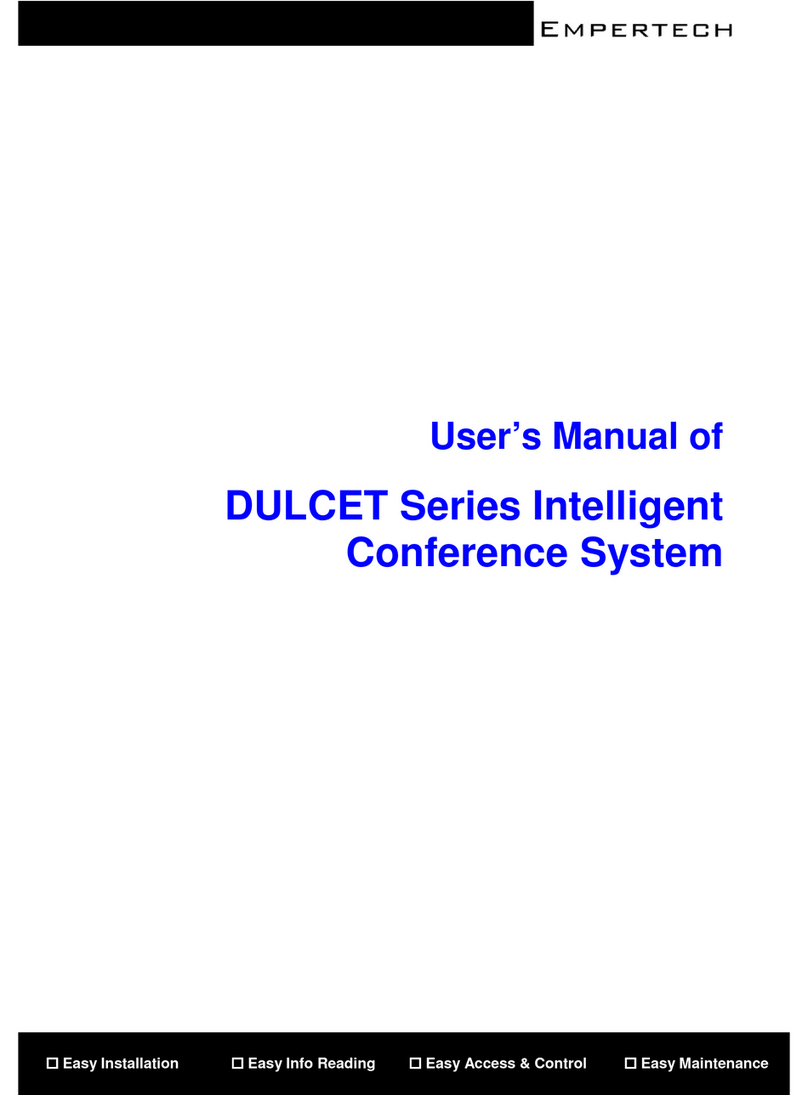 Empertech DULCET Series user manual Empertech DULCET Series user manual