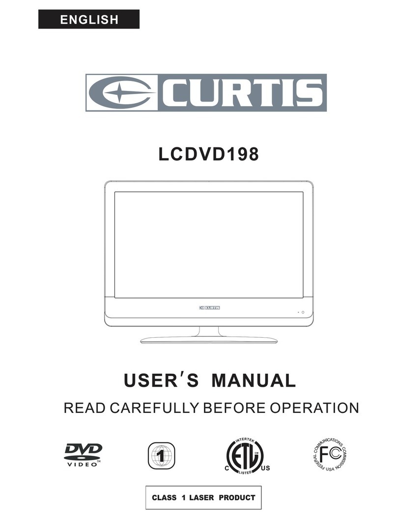 Curtis LCDVD198 User manual