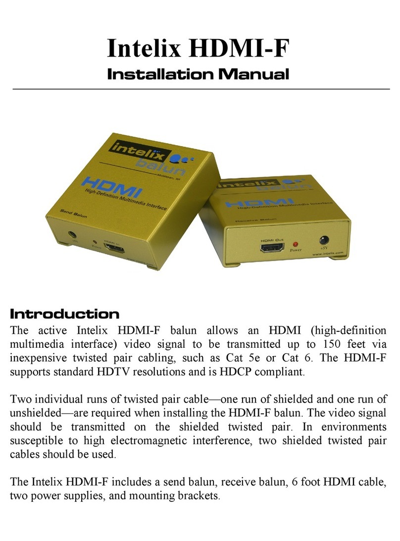 Intelix HDMI-F User manual
