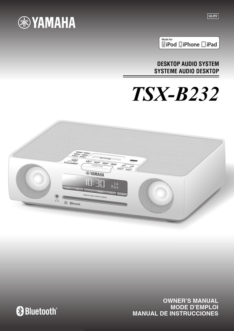 Yamaha TSX-B232 User manual