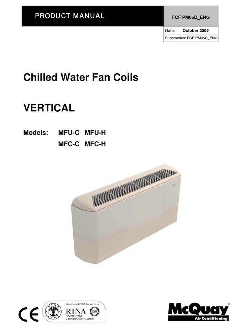 McQuay MFU-C User manual