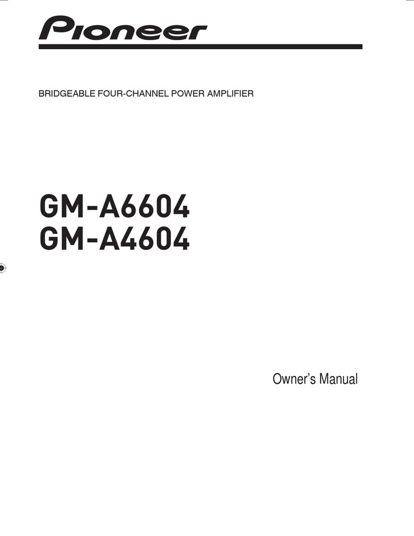 Pioneer GM-A6604 User manual