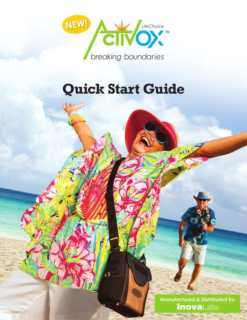 LifeChoice Activox quick start guide