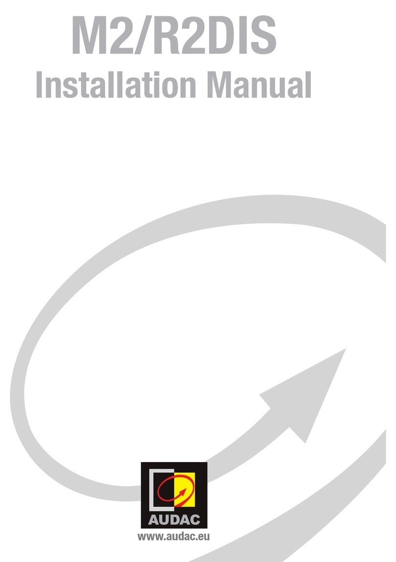 AUDAC R2DIS User manual